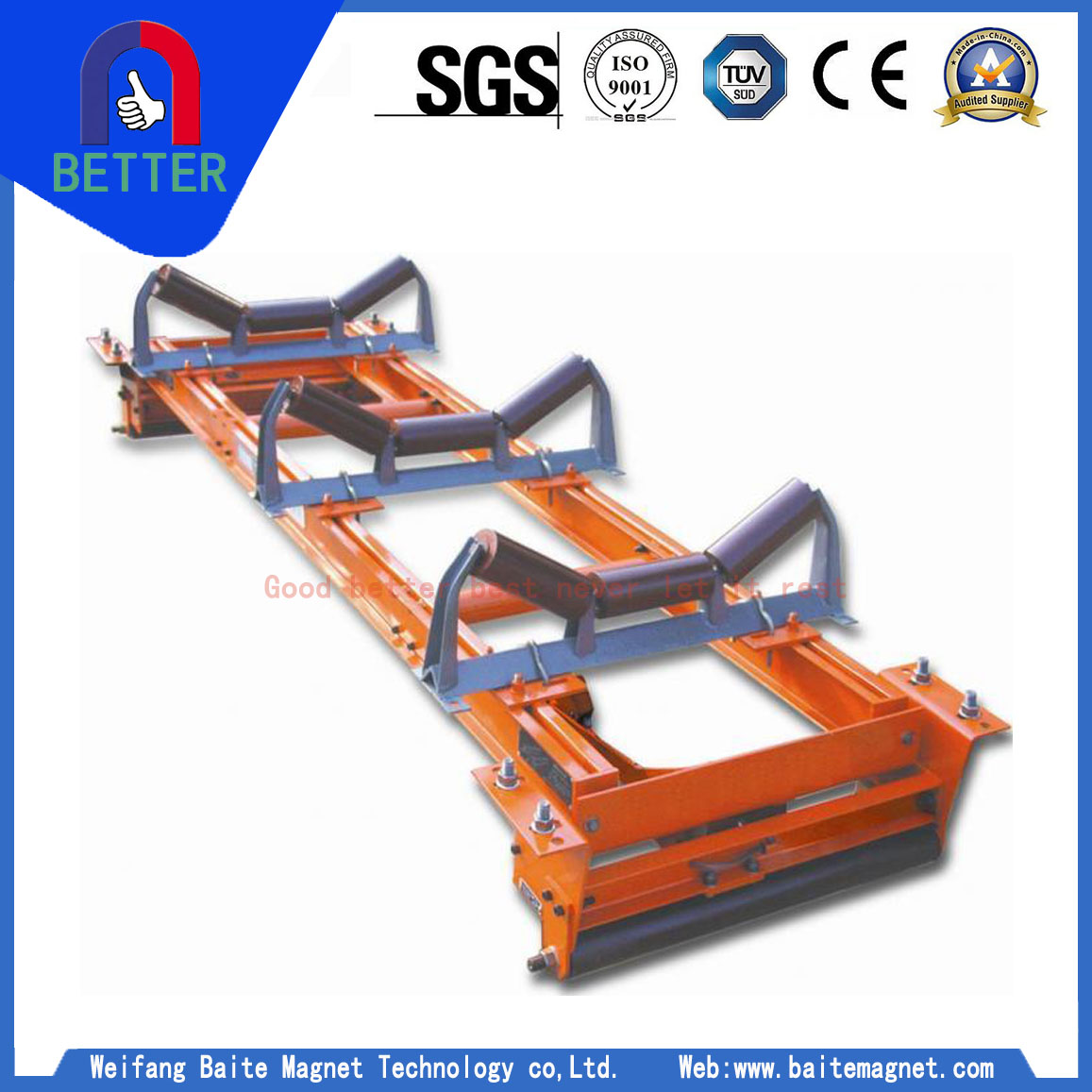 ICS ELECTRONIC MULTI IDLER ROLLER CONVEYOR BELTSCALE Baite Magnet 