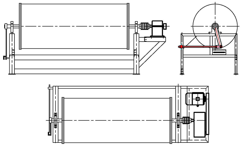 CTG Series Dry Magnetic Drum Separator