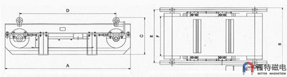 RCYQ Light type auto-cleaning belt permanent magnetic iron separator