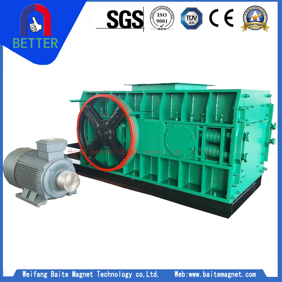 Roller Crusher China Factory Roller Crusher Manufacturers Suppliers Baite Magnet Technology